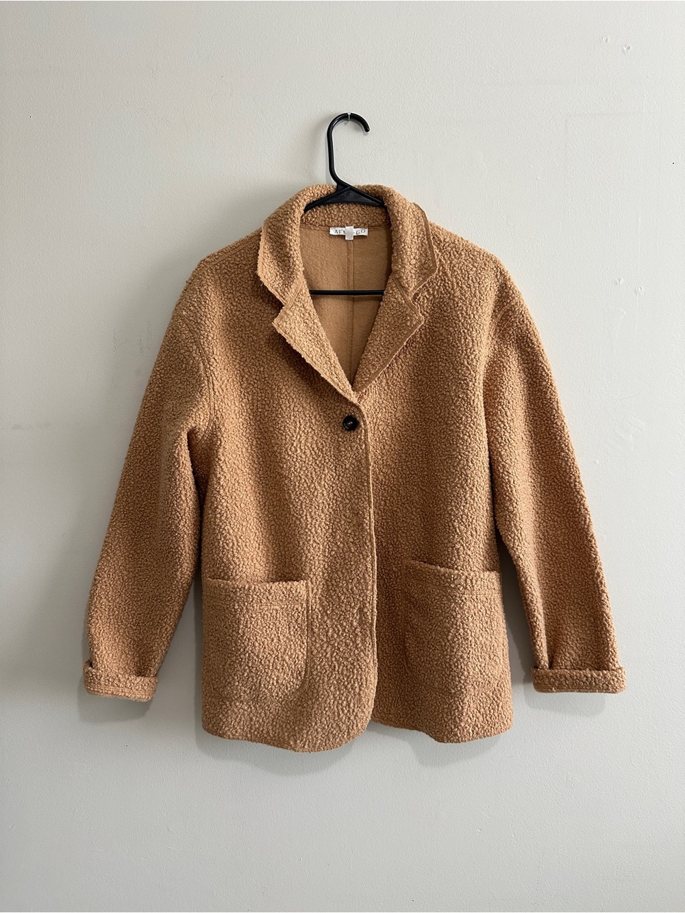 Women’s Camel Teddy Blazer Jacket